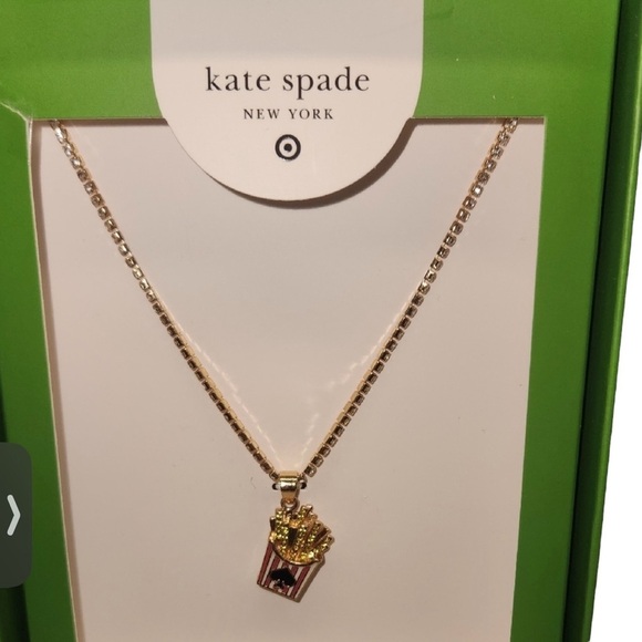 Kate Spade x Target French Fry Charm Tennis Necklace - Picture 2 of 4